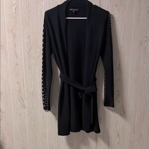Black Studded Long Sleeve Cardigan